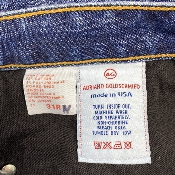AG Adriano Goldschmeid The Athena Capri Jeans 31 Regular - Picture 8 of 8